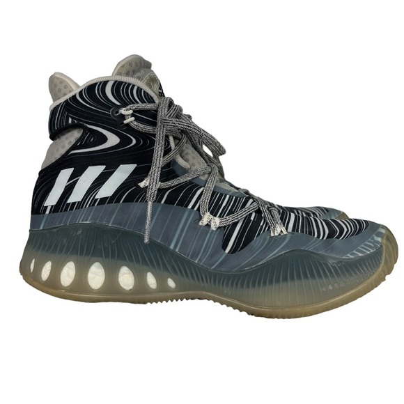 Adidas Crazy Boost Basketball Gray Shoes Mens Size 8 - Picture 1 of 10